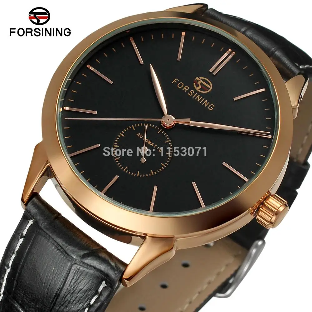 Распродажа новые автоматические мужские роскошные часы FSG8083M3R2 с черным кожаным