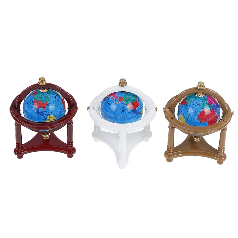Rolling Globe With Wood Stand 1:12 Study Livingroom Bedroom Reading Room Furniture Toy Accessories Dollhouse Miniature | Игрушки и хобби