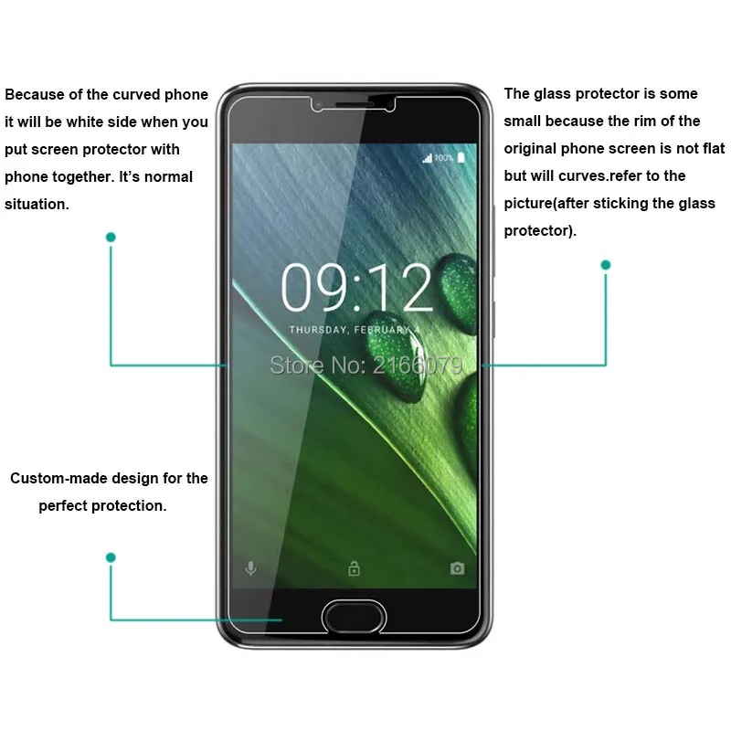Новое закаленное стекло 3 шт./лот 9H 2.5D Защита экрана для Acer Liquid Z6 Plus + 5 " защитная