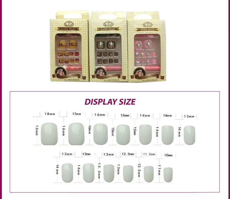2016 Горячая Распродажа летние ногти на ногах 24 шт перламутровые французские