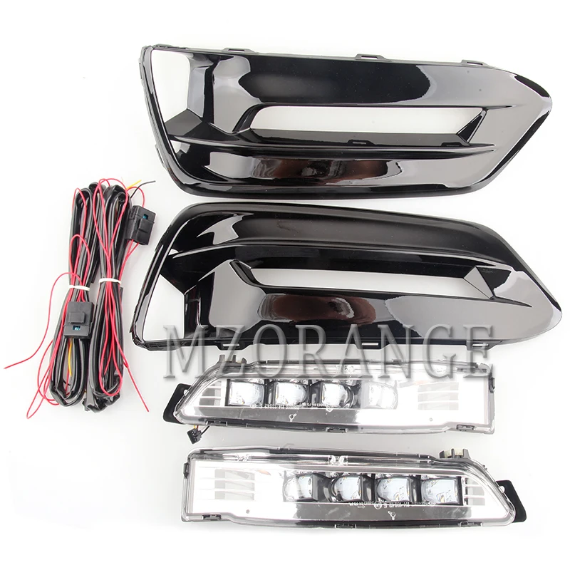 

headlights LED DRL For Honda Accord 10th 2018 2019 foglight head lamp With Turn Signal Lamp fog lamps car accessories