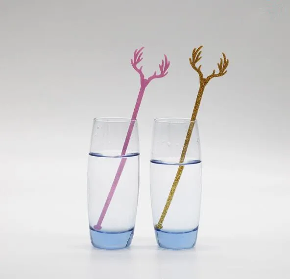 Акриловые палочки для напитков смешанные цвета рогатки свадьбы дня рождения