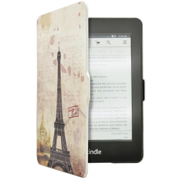 Fashion Smart Magnet Protcetive Cover Case funda for Amazon Kindle Paperwhite 1/2 2013 Ebook Ereader 6&quot +Screen Protector+Pen |