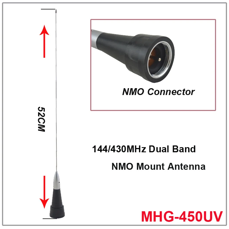 Nagoya MHG 450UV Двухдиапазонная 144/430MHz NMO мобильная антенна|mobile antenna|antenna mobiledual band mobile