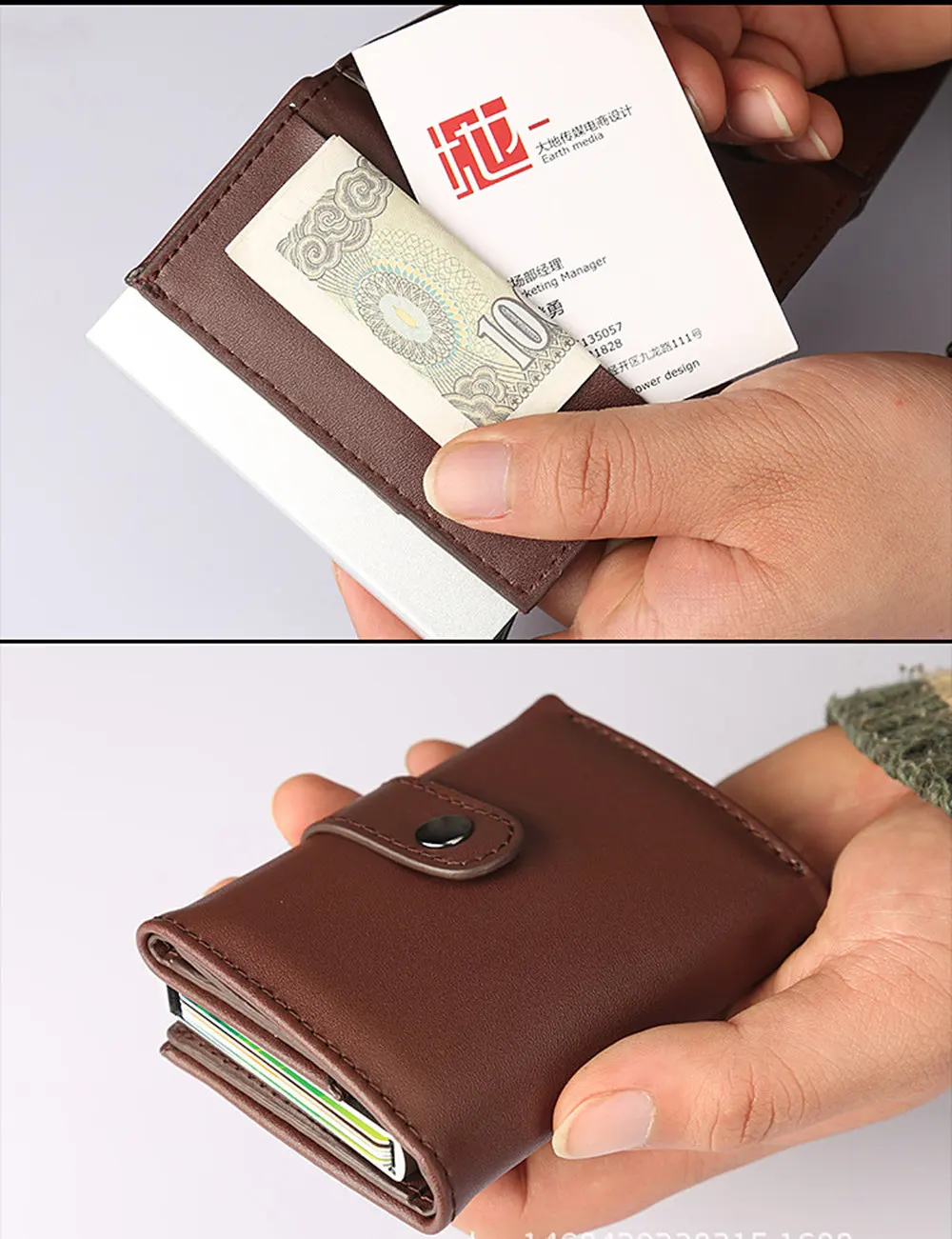 ZOVYVOL натуральная кожа кредитный держатель для карт Анти Rfid id держатель для карт Чехол Мужской кожаный металлический кошелек женский мини кредитный держатель для карт