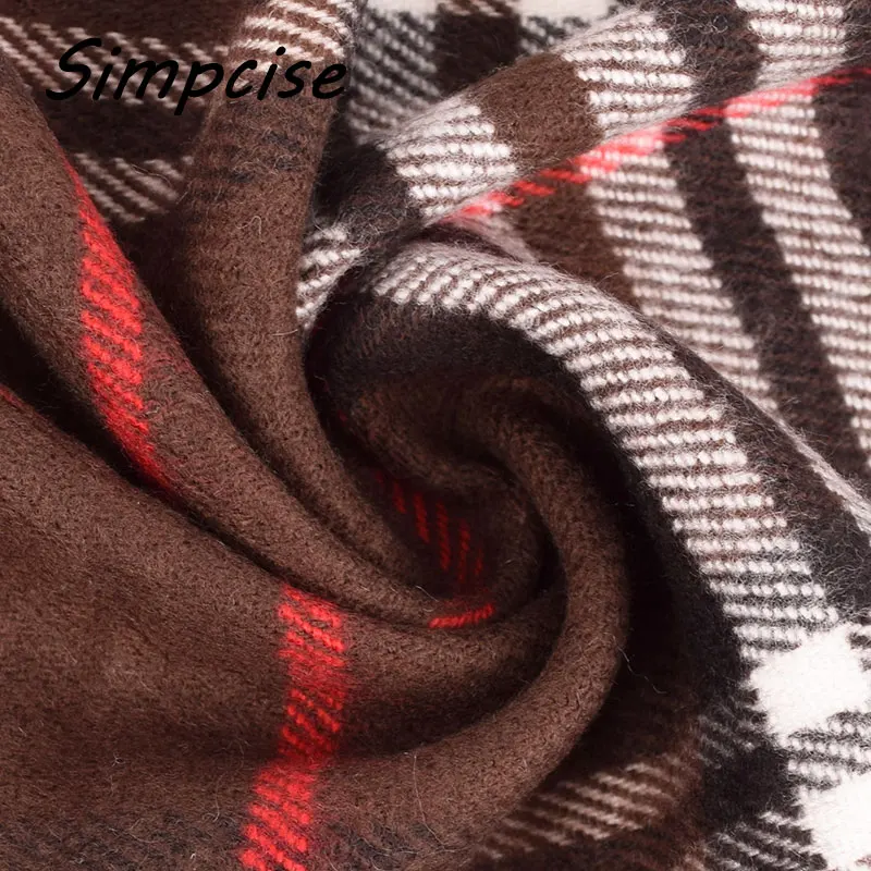 [Simpcise] известный бренд дизайн новый мужской теплый мягкий кашемировый акриловый