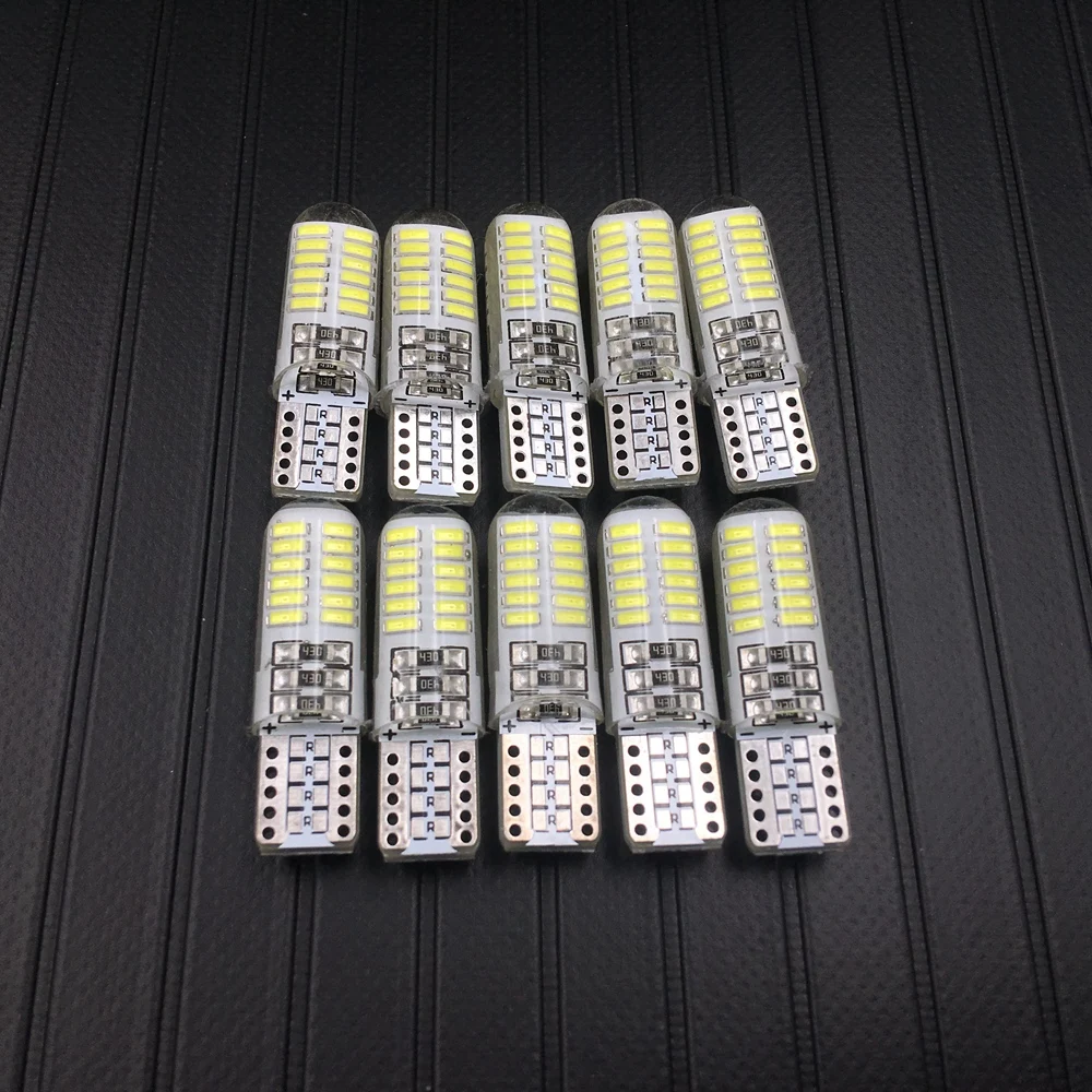 T10 3014 W5W 24 SMD 194 168 2825 192 DC12V белый CANBUS автомобиля светодиодный внутренний