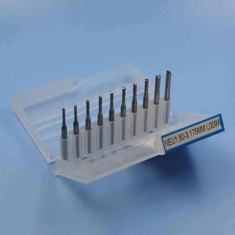 10 шт. 0 8 3 175 мм CNC Концевая мельница набор 1/8 &quotPCB гравировальный фрезерный станок