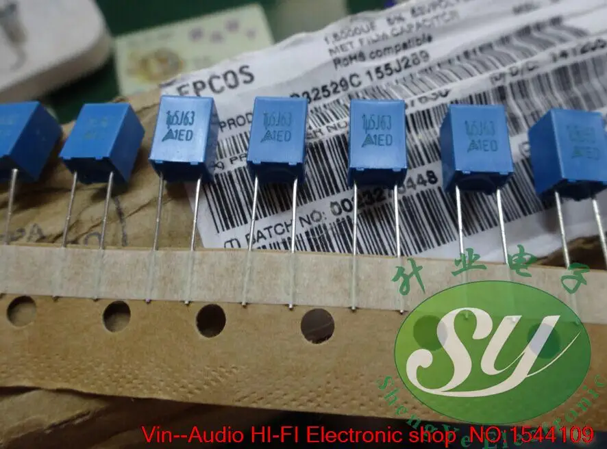 2019 hot sale EPCOS 10pcs/20pcs 1u5f 1.5uf/63v 155 new film capacitor B32529C155J FREE SHIPPING