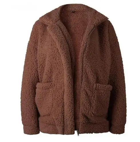 style9 Пальто из искусственного меха женский осенне-зимний теплый толстый плюшевый женский жакет в стиле кэжуал верхняя одежда из искусственного меха - Цвет: style9