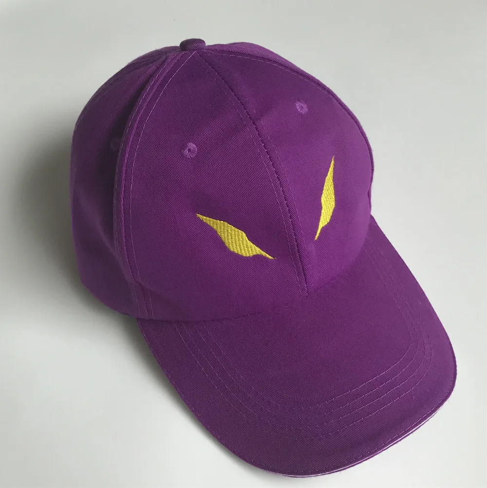NEON GENESIS EVANGELION блок 01 EVA 01 глаза вышитые фиолетовый Регулируемая шляпа Косплей Бейсболка