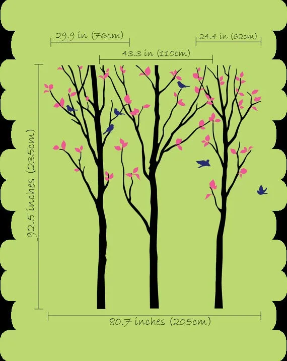 Виниловые настенные наклейки для детской комнаты с изображением ПАДАЮЩИХ