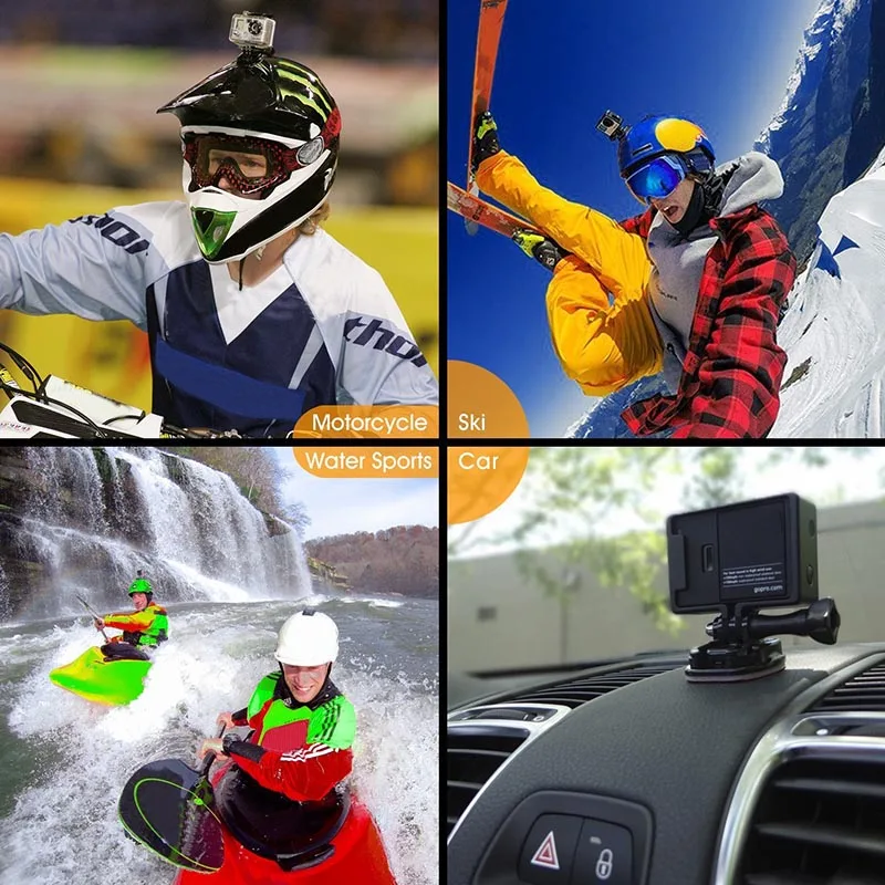 Крепление для мотоциклетного шлема Передний + боковой комплект с J Hook застежкой