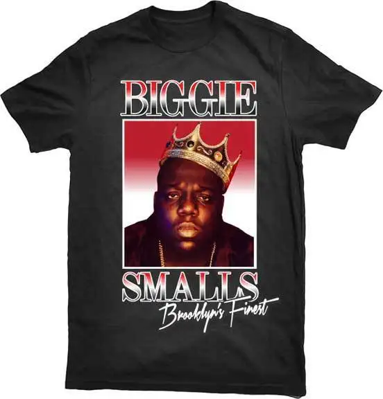 Известный B. I. G. Biggie Brooklyn's Finest S M L XL 2XL черная футболка из 100% хлопка новые