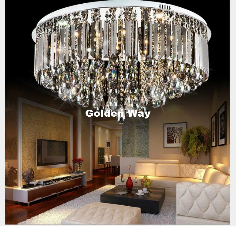 Бесплатная доставка современная светодиодная Хрустальная потолочная лампа