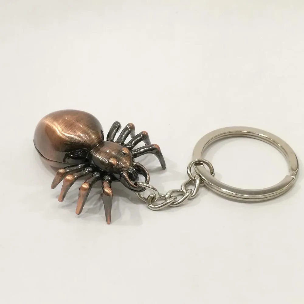 copper 3D брелок паук брелок животное брелок для ключей креативный portachiavi chaviro llaveros hombre сумка Шарм - Цвет: copper