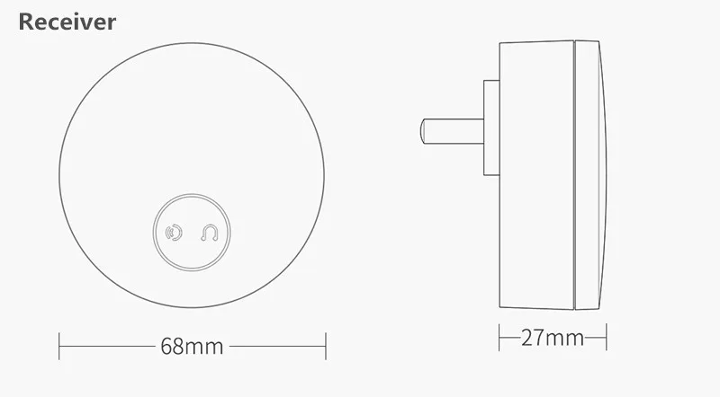 Беспроводной дверной звонок Xiaomi Mijia Linptech Wi-Fi с функцией интеллектуального управления памятью от Mijia 110-240 В переменного тока