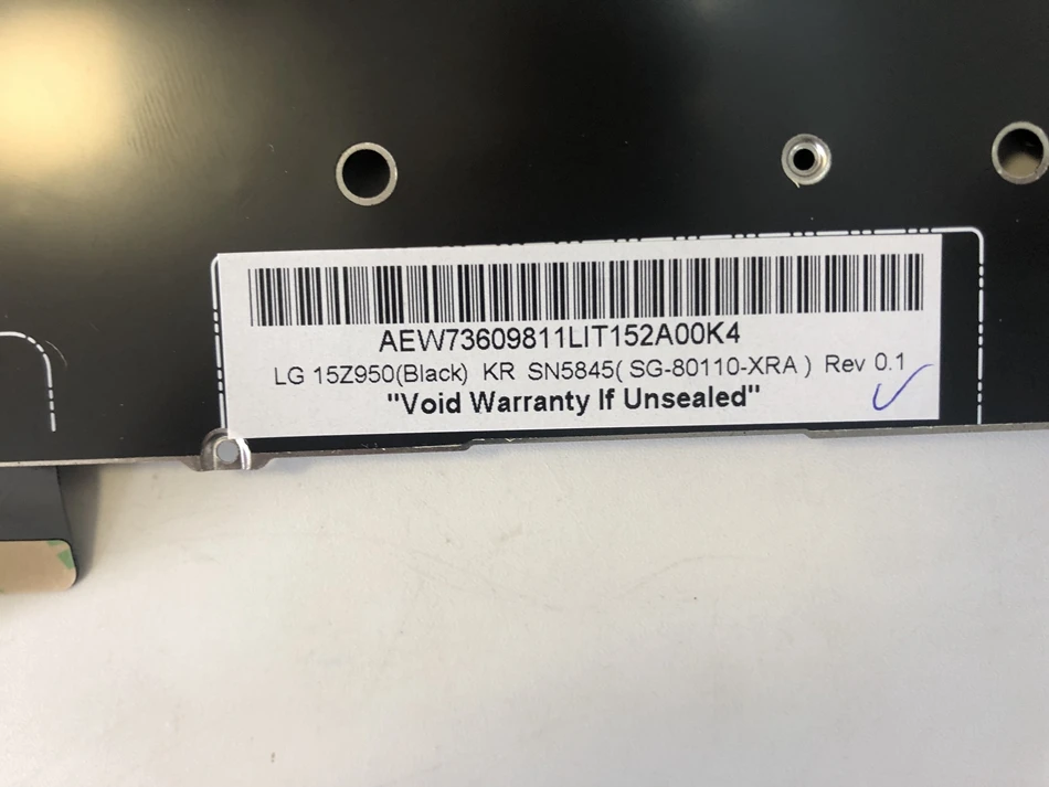 Корейская Клавиатура для ноутбука LG 15Z940 15Z950 15ZD950 15UD560 15U530 15U530-KH5DK 15U530-KH50K SN5845 SG-80110-XRA