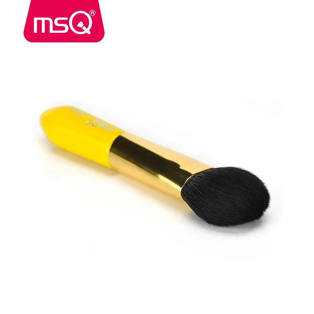 MSQ Новое поступление лимон Цвет Макияж Кисточки Проблеск козьей шерсти контуров