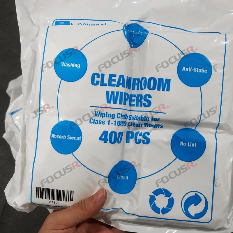 400PCS Anti-Static Microfiber Dusting Clean Cloth Cleanroom Wiper For LCD Screen Laminating Mobile Phone Repair Tool Sets