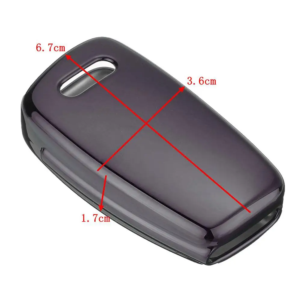 

TPU Remote Smart Key Cover Fob Case Shell For AUDI A1 A3 A4 S3 S4 S5 TT Car Key Protector Car Bracket Shell Shape