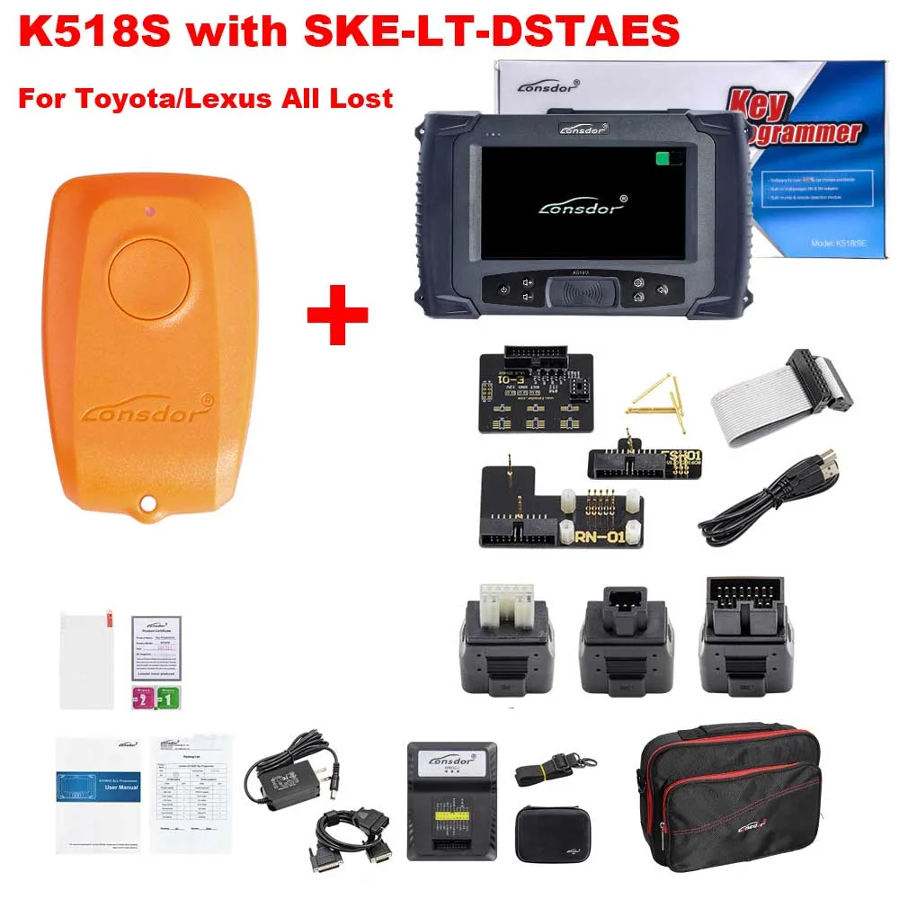 K518S SKE-LT-DSTAES LONSDOR K518S автоматический ключ программист полная версия K518 нет необходимости Жетоны OBD2 коррекция одометра регулировка для Toyota все ключи потери - Цвет: K518S SKE-LT-DSTAES
