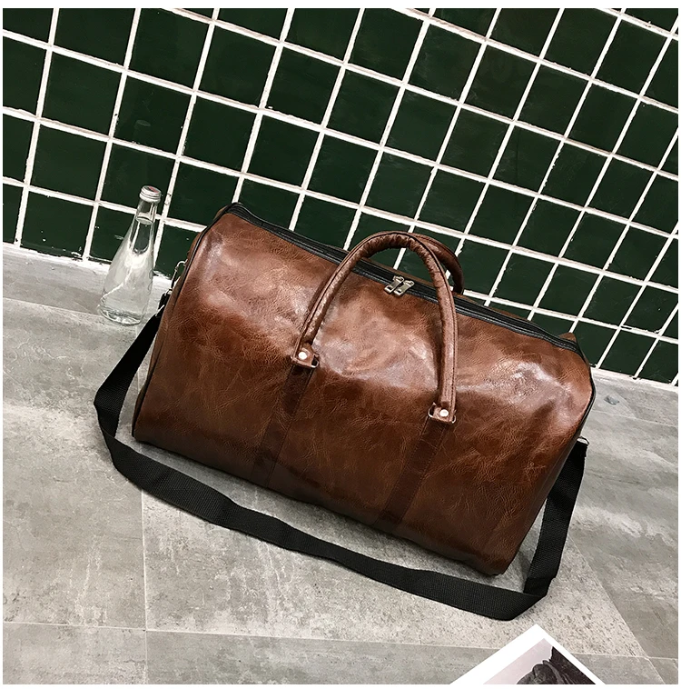 Wobag, модная спортивная сумка для спортзала, мужские и женские сумки, новинка, ПУ сумка для путешествий, большая вместительность, водонепроницаемая сумка для багажа на короткие расстояния