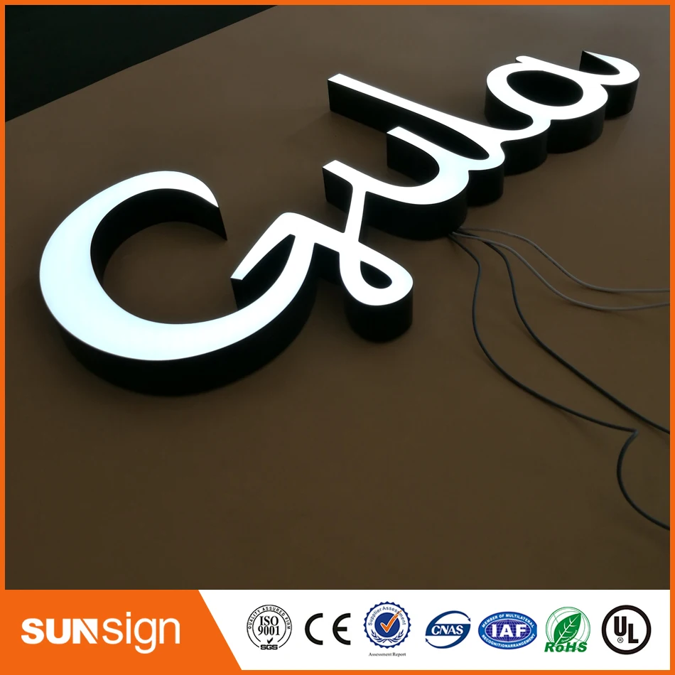 high polymer resin made led lighted letter sign