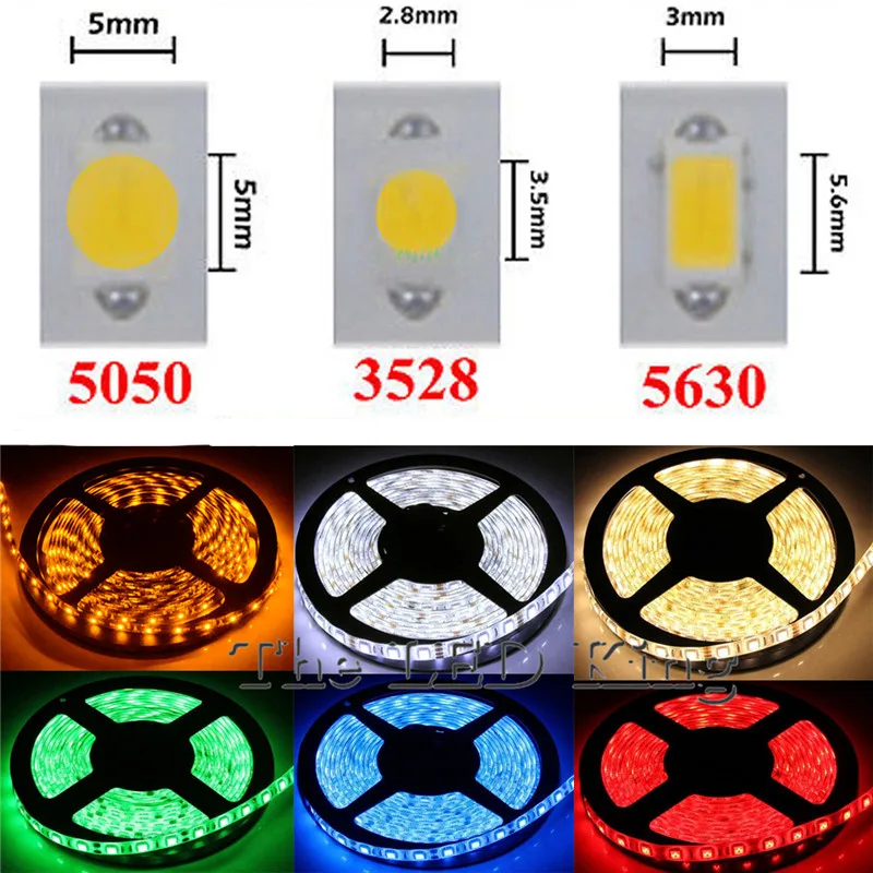 DC12V светодиодный 5050 Гибкий Светильник 5 м 60 Светодиодный/м RGB белый теплый