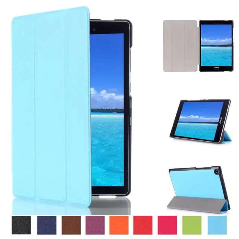 Ультратонкий чехол книжка из искусственной кожи с подставкой для ASUS Zenpad S 8 0 Z580