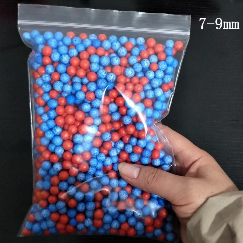 Red Blue 13g 7-9 мм 13 г новые глина "сделай сам" шары кровотечение цвет Штурмовое снаряжение слизь поставки наполнитель для аквариума украшения игрушки - Цвет: Red Blue 13g