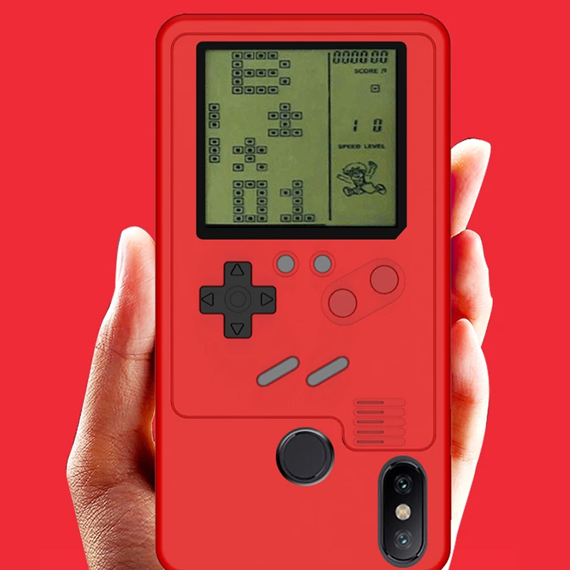 

2020 Can Play Tetris Gameboy Phone Case For Xiaomi Mi 6X 8 Mi A2 cover For iPhone XR XS Max X 7 8 for Huawei P20 P10 Plus coque