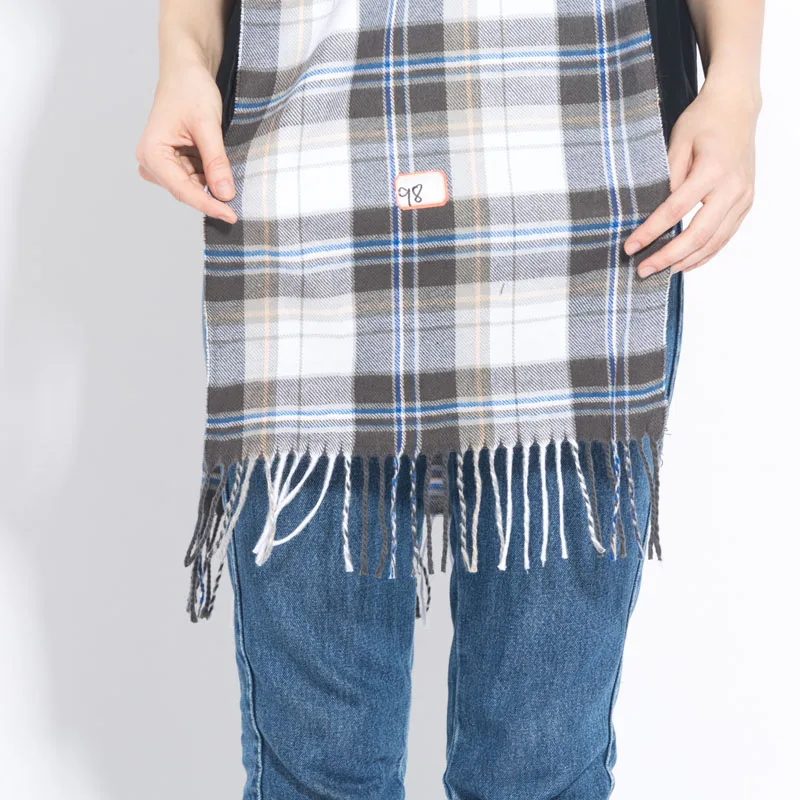 

[RUNMEIFA] 2019 plaid design pashmina winter scarf for women fsahion tassel feamle stole warm scarves bufandas invierno mujer