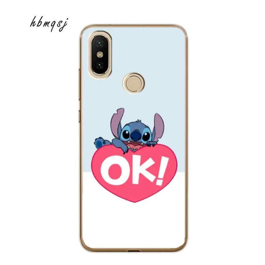 Cute for xiaomi redmi 4x 4a 5plus 6 6a 6pro a2 lite note 5 5pro case silicone soft cartoon funny stich cool phone back cover |