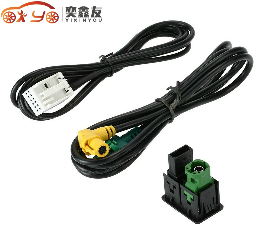 30 шт./лот RCD510 + 310 300 RNS315 AUX USB кабель-переключатель подходит для VW MK6 Golf Jetta CC PASSAT B6 B7 |