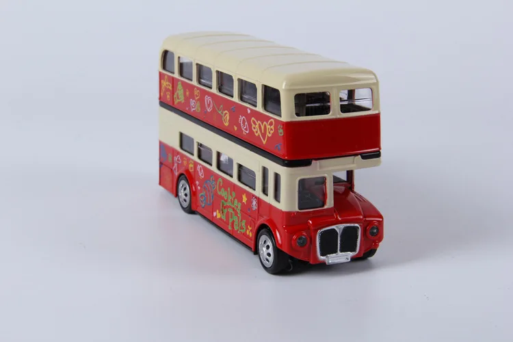 Двухэтажный автобус из сплава с открытой спиной дизайн для londoners. Металлический