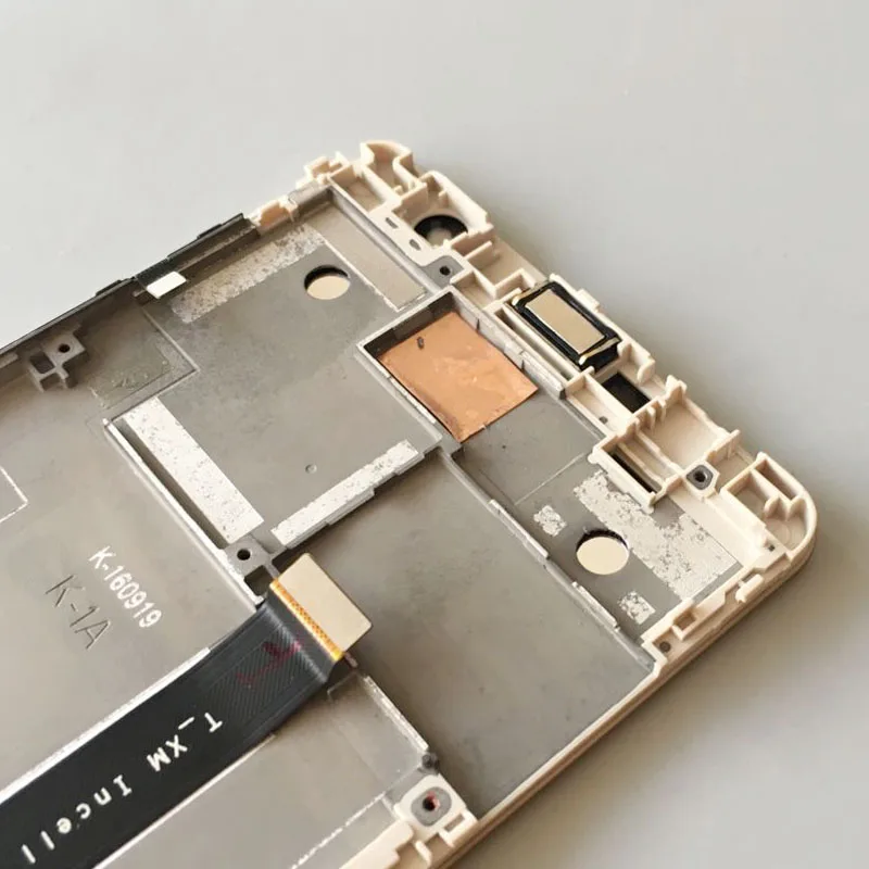 Золото ЖК-дисплей Дисплей Сенсорный экран планшета Ассамблея + Рамки для Asus Zenfone 3