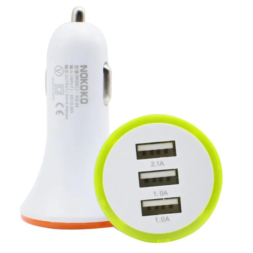 Автомобильный Стайлинг kongyide 1 шт. Универсальный 3 порта USB DC Автомобильное