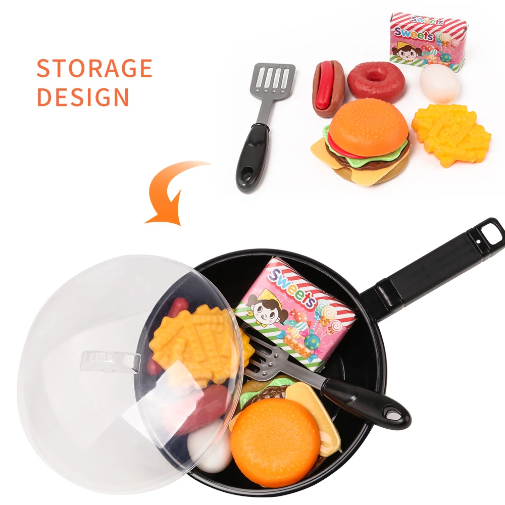 16 шт. набор кухонных игрушек ПОСУДА Кастрюли для приготовления пищи посуда Мини