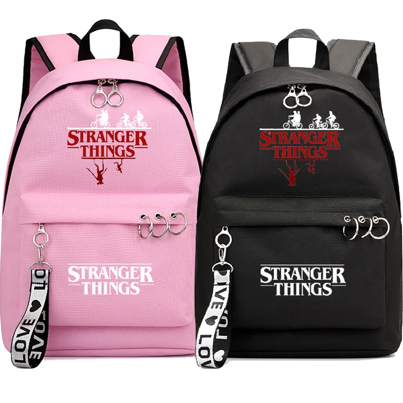 

Stranger Things Students Daily Backpack New Casual Style Back to College Rucksack Beautiful Mochila for Men Women Teens
