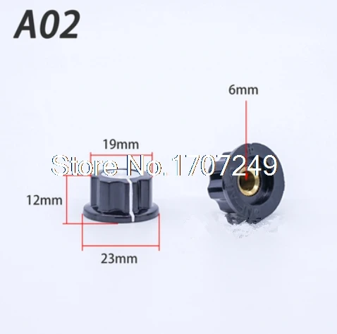 10 шт. MF-A01/A02/A03/A04/A05 управление с помощью потенциометра Ручки топ покрытие под затемненное серебро ручка для потенциометра/шапка 6 мм Внутреннее отверстие - Цвет: MF-A02