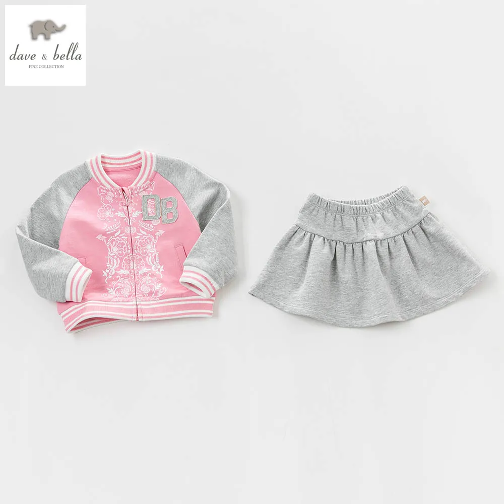 DB4783 dave bella/весенние комплекты спортивной одежды для маленьких девочек детские