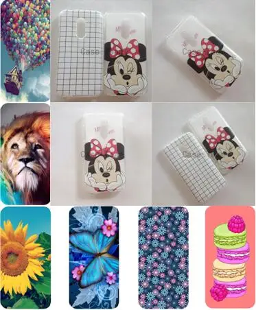 TPU Cover for Alcatel U5 plus cover Cartoon Case case mix models & designs accept |