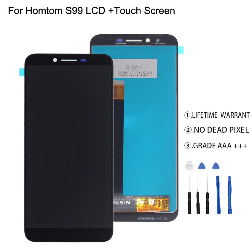 Для HOMTOM S99 ЖК дисплей сенсорный экран дигитайзер Оригинальные качественные