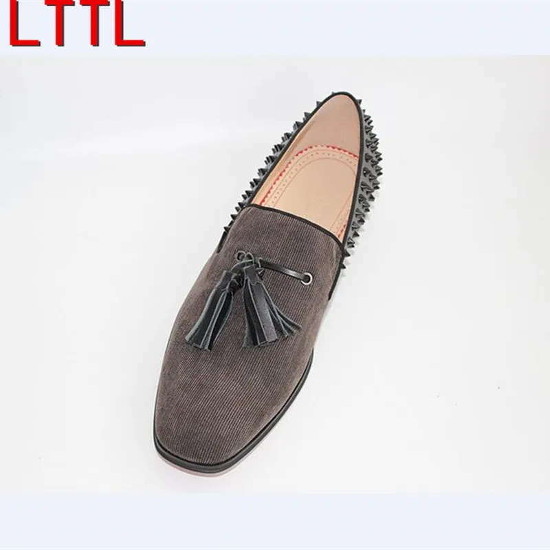 LTTL Бренд Моды Мужская Обувь Квартиры С Повседневная Мужской Бездельников