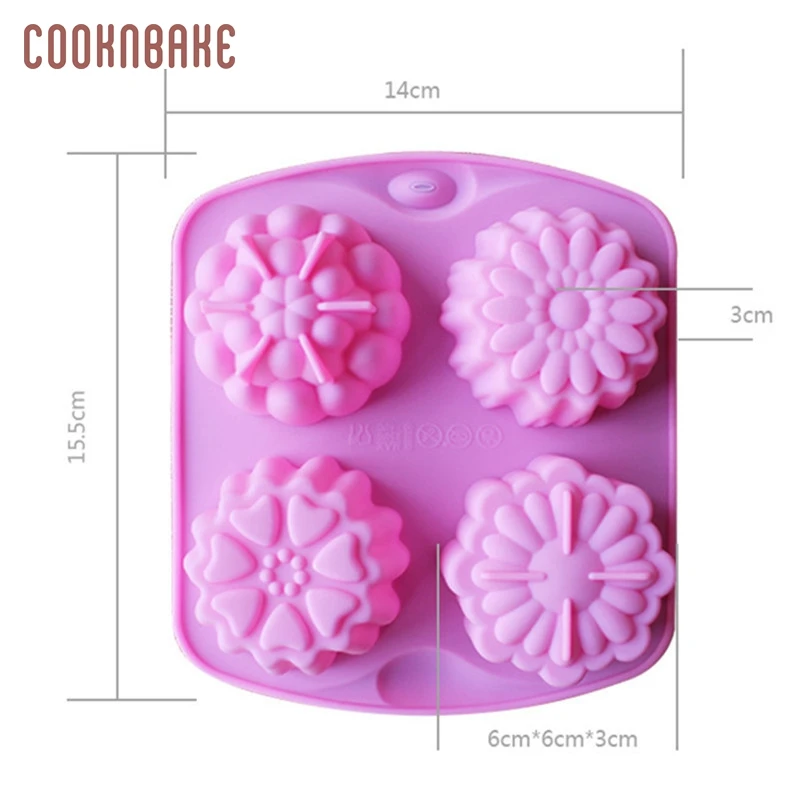 COOKNBAKE силиконовая форма для мыла ручной работы цветка желе пудинг Кондитерская