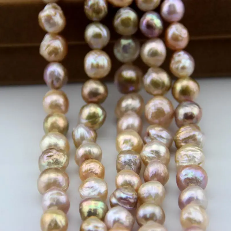 Женский свадебный подарок с натуральным жемчугом Эдисона свободный бисер 13 15 мм