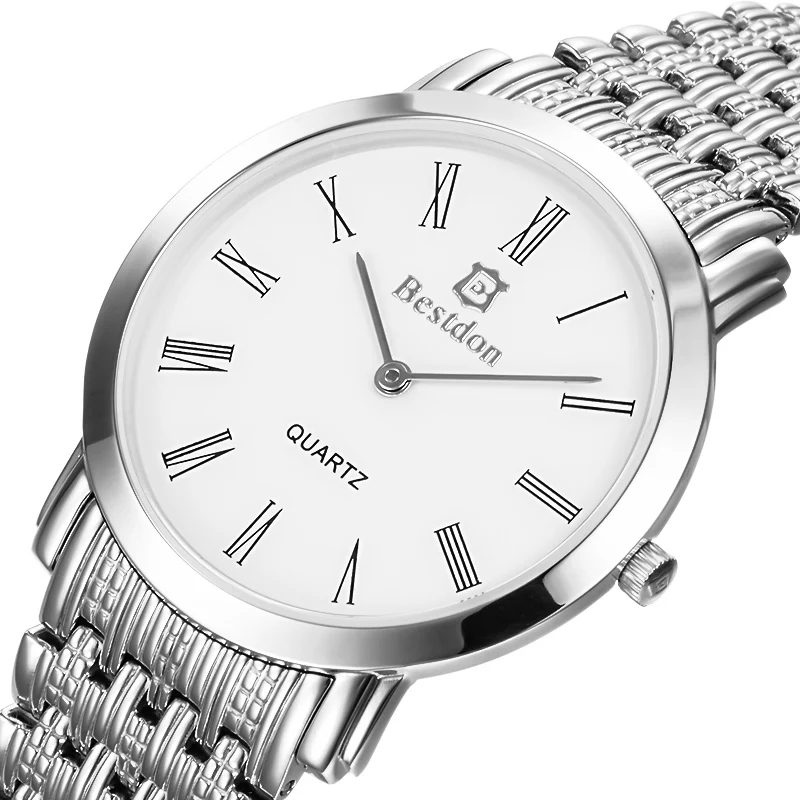 Bestdon бренд класса люкс мужчины простой классический всего нержавеющей стали