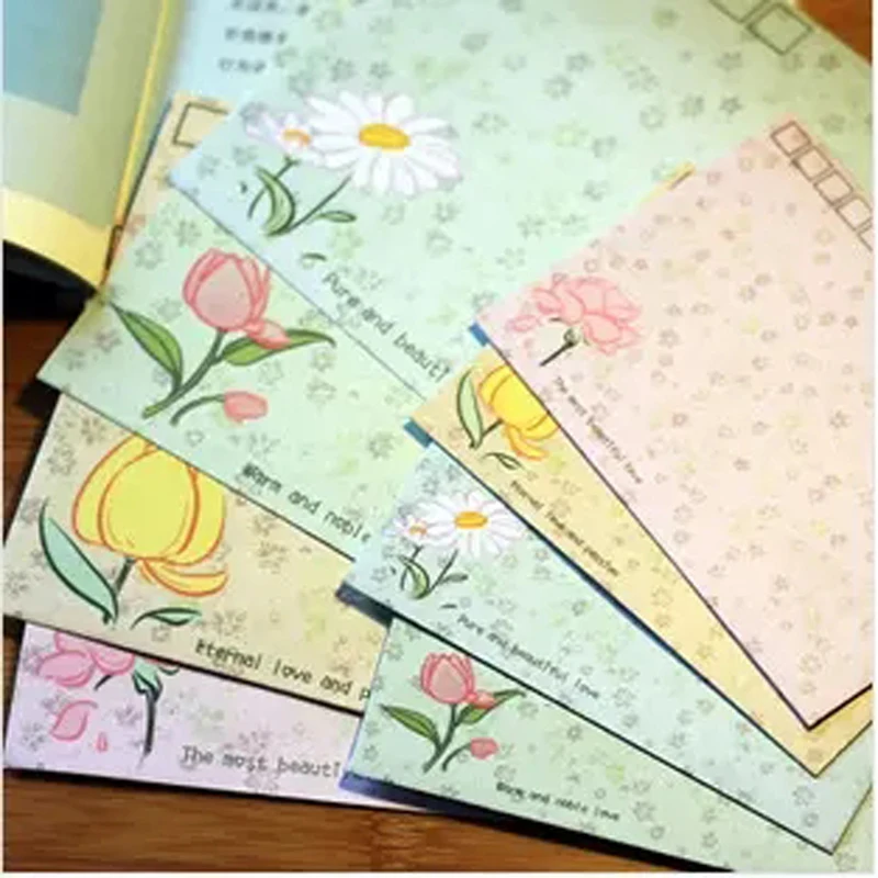 

10pcs/lot Creative Vintage Stationery Sweetheart Flower Envelope Pastoral Floral Envelope