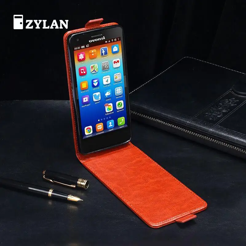 Кожаный чехол ZYLAN для Lenovo S660 Подножка телефона откидная крышка Чехлы бизнес/w